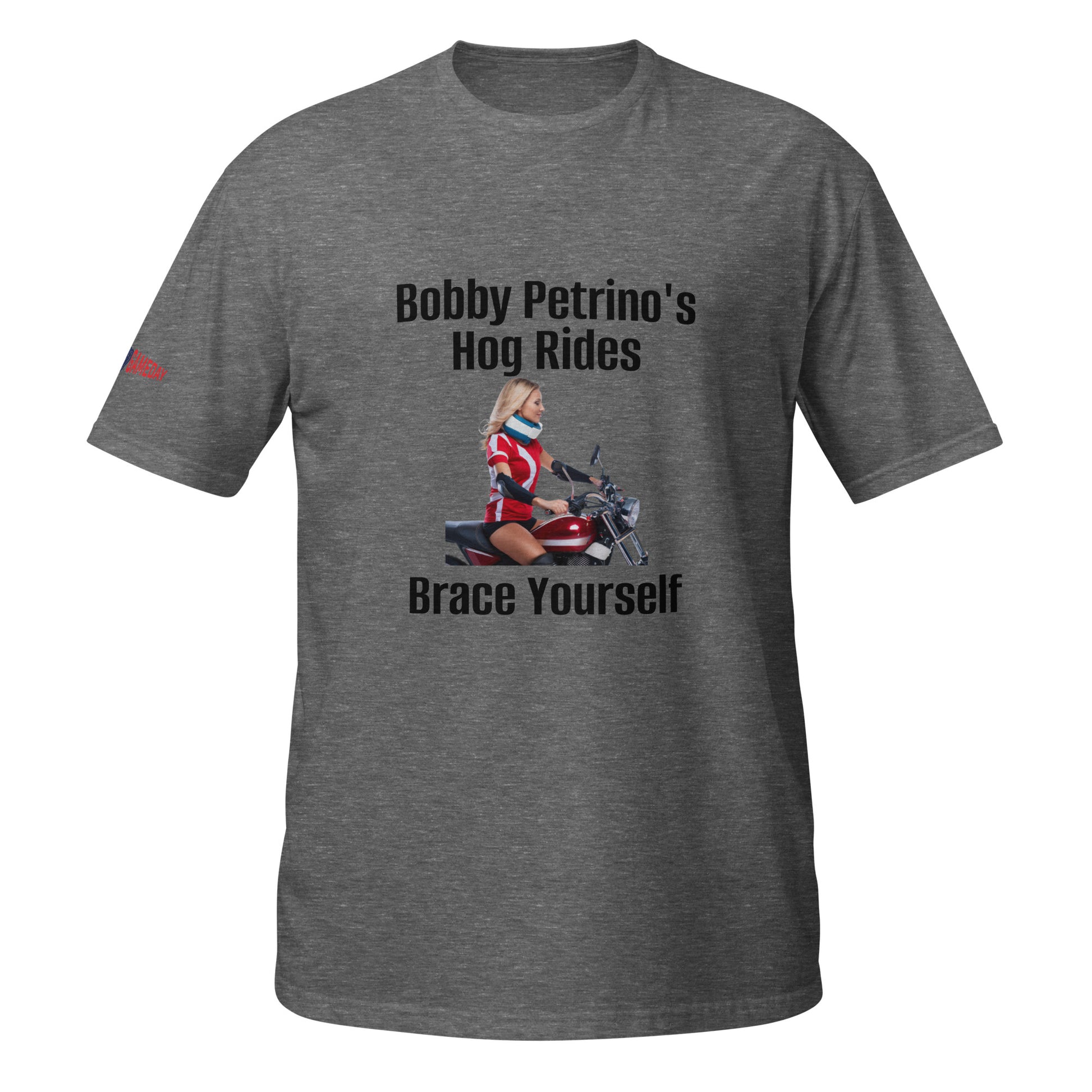 A Funny College Gameday shirt about University of Arkansas and Bobby Petrino's Motorcycle Accident by Forever Game Day, a college football t-shirt store